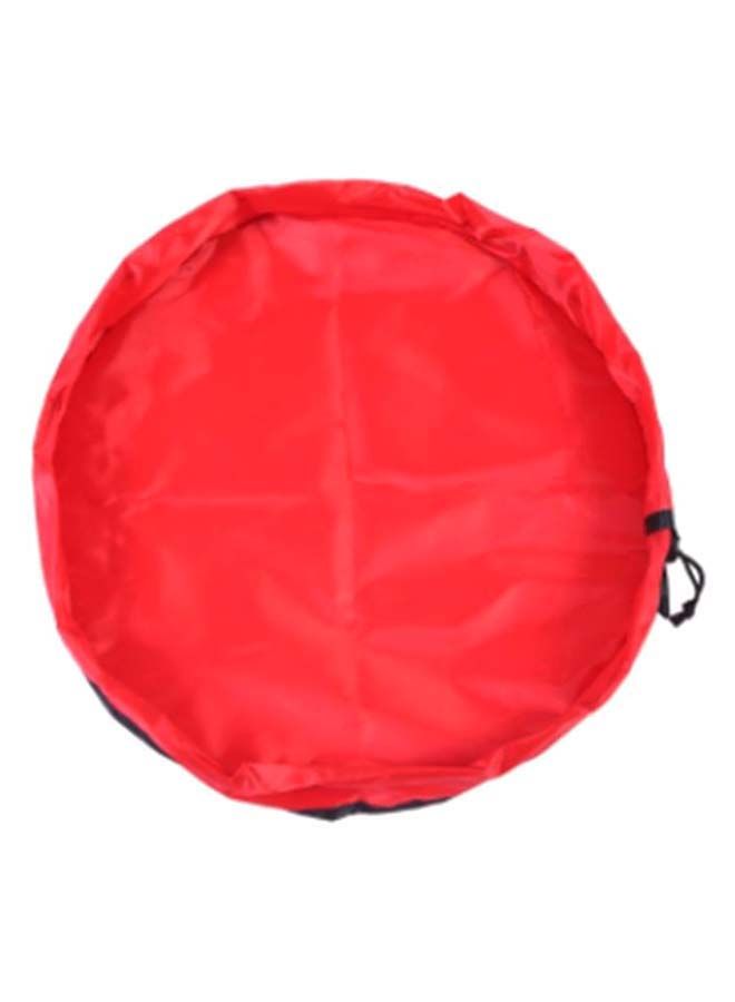 NIBEMINENT Portable Mat Lego Toy Storage Bag Red 50 x 50centimeter