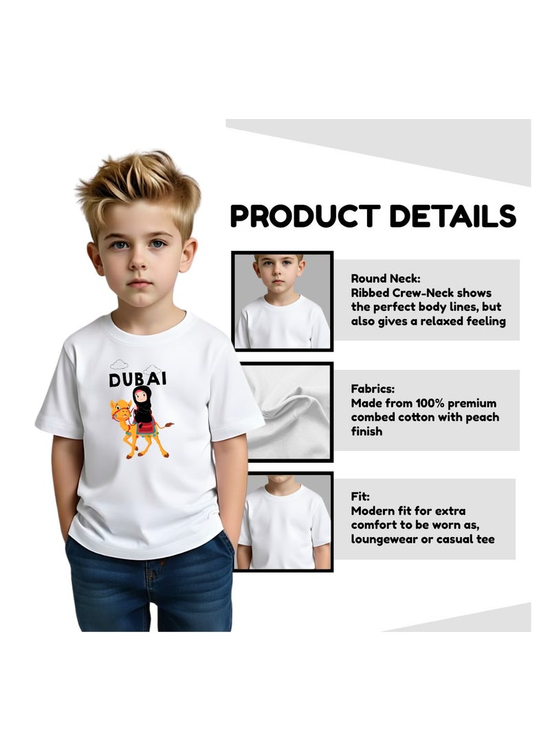 Dubai Design Printed Boys Souvenir T-Shirt for Kids - Image 3