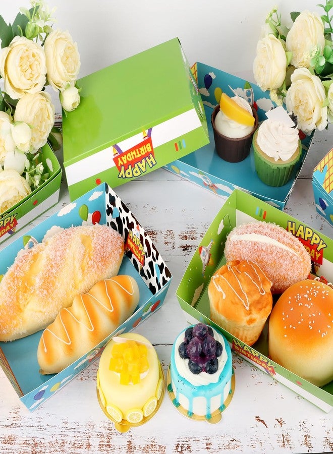 Lemicin 36 Pcs Cartoon Story Paper Food Tray Disposable Cartoon Toy Theme Food Plates Foldable Double Sided Blue Sky White Clouds Rocket Snack Bowls for Boys Girls Birthday Party Supplies - Image 5