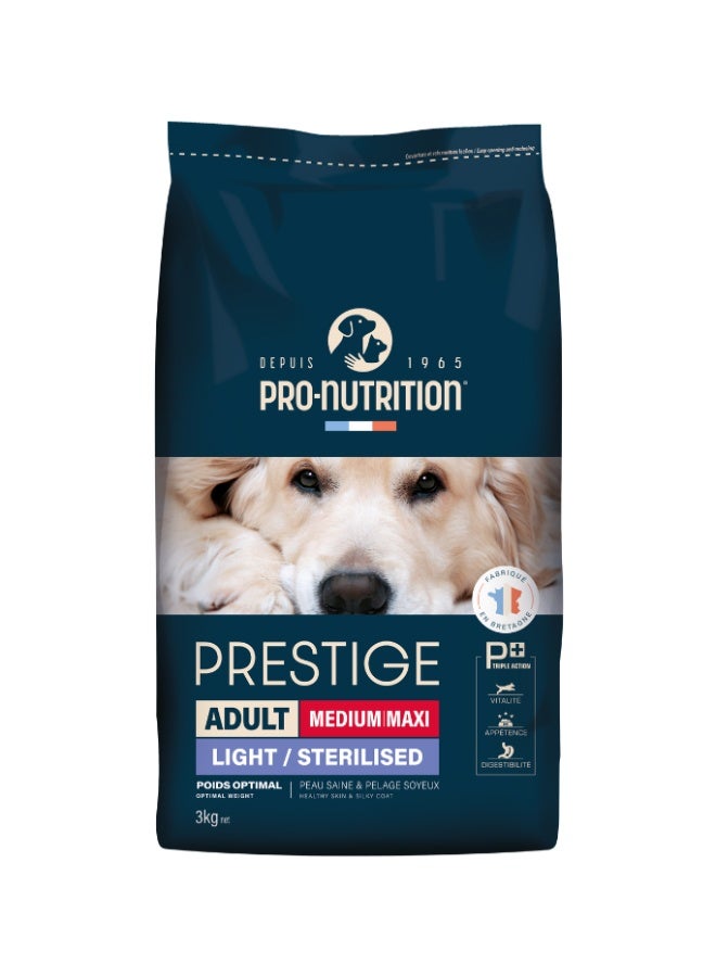 Pro Nutrition Prestige Dog Adult Medium/ Maxi Sterilised 3Kg - Image 1