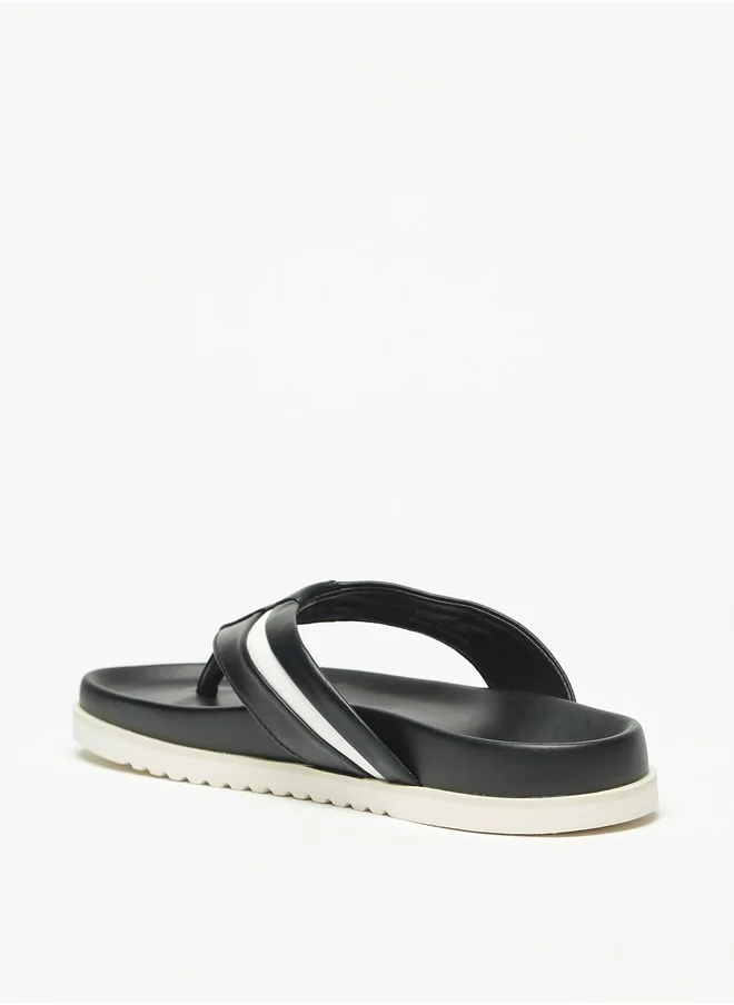 LBL Men Textured Slip-On Sandals