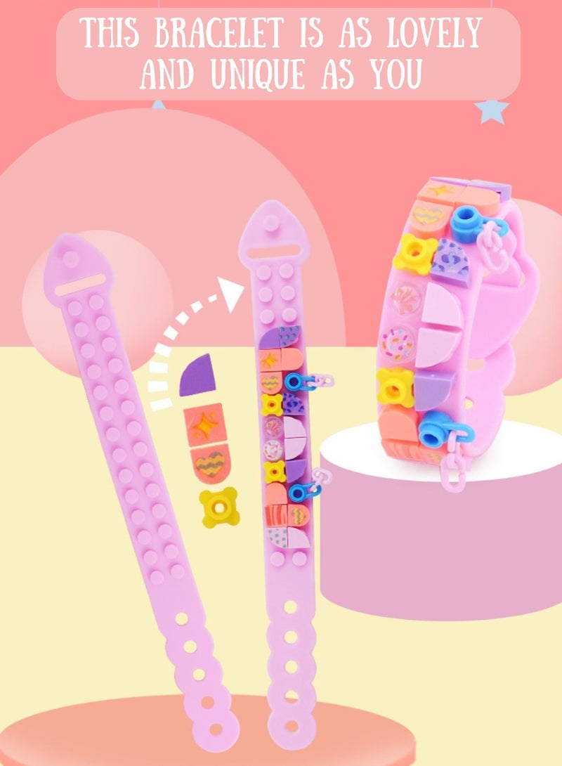GREAT FRIEND 1.	Diy Bracelet Making Kit Toy Craft for Kids Jewelry Gift for Girls 6+ years Creative Charms Beads 40 PCS - Image 3