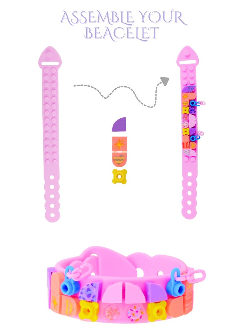 GREAT FRIEND 1.	Diy Bracelet Making Kit Toy Craft for Kids Jewelry Gift for Girls 6+ years Creative Charms Beads 40 PCS - Image 2