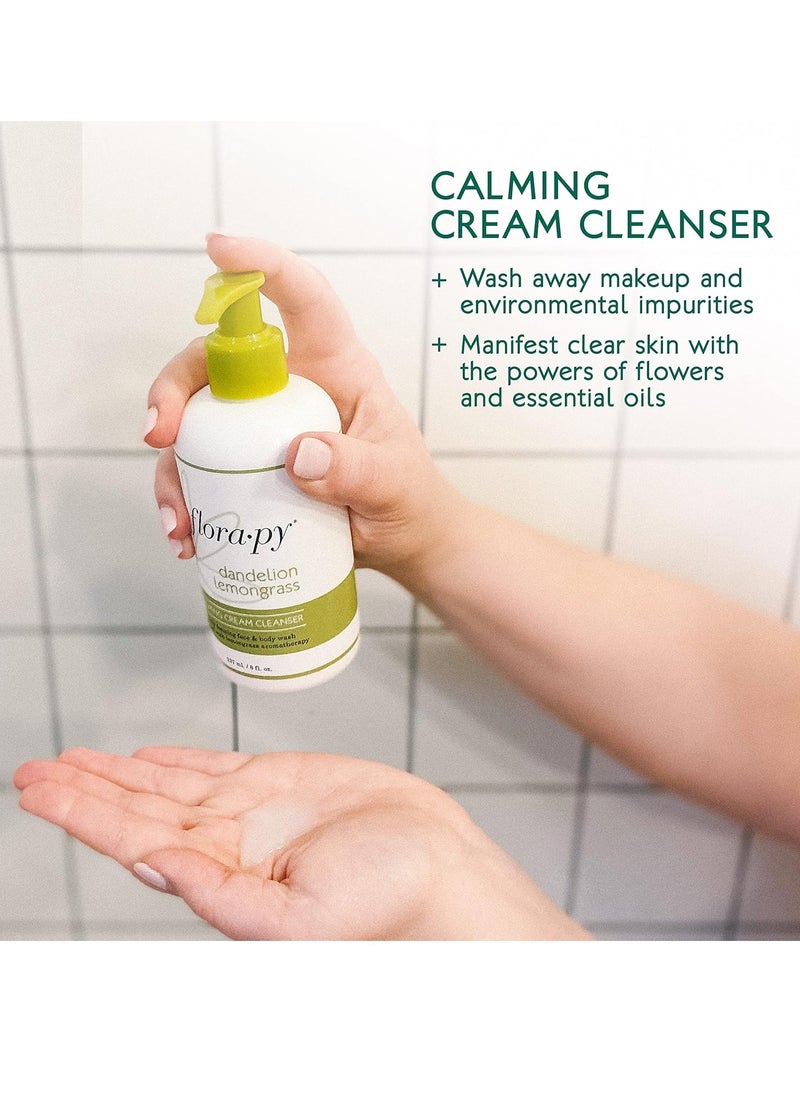 FLORA PY Florapy Beauty Calming Cream Cleanser Infused with Dandelion Lemongrass Aromatherapy, Skincare Meets Selfcare, Makeup Remover, Ultra-Gentle Ingredients, Clean Beauty Formula  - Image 3