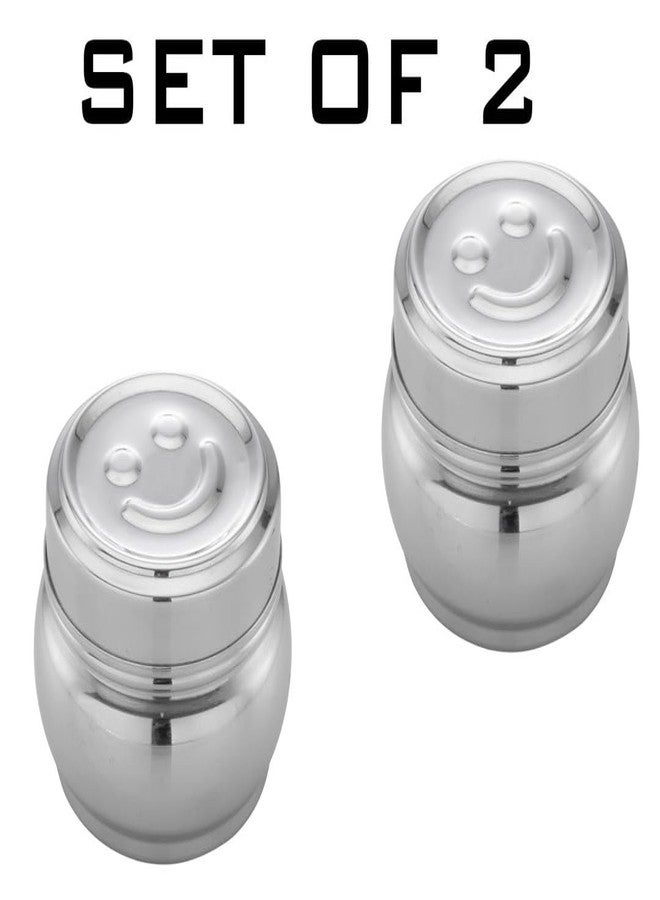 Expresso Stainless Steel Small/Mini Box Dabba/Container/Storage Box, Smiley,Capacity-120ml Each, Set of 2 - Image 2