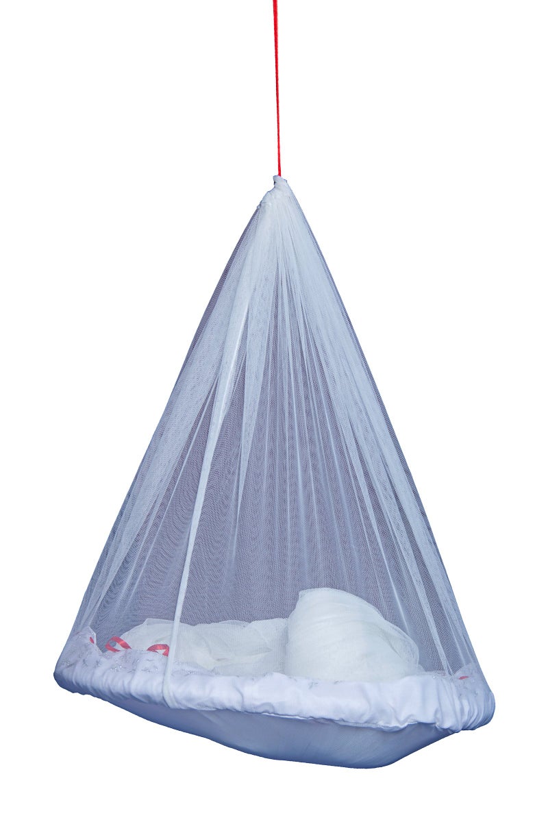 Creative Textiles Ceiling Hanging Mosquito Net I Machardani for Double Bed King Size I Polyster Canopy Circular Curtain for Bedroom I Keeps Away Insects and Flies - White - Image 2