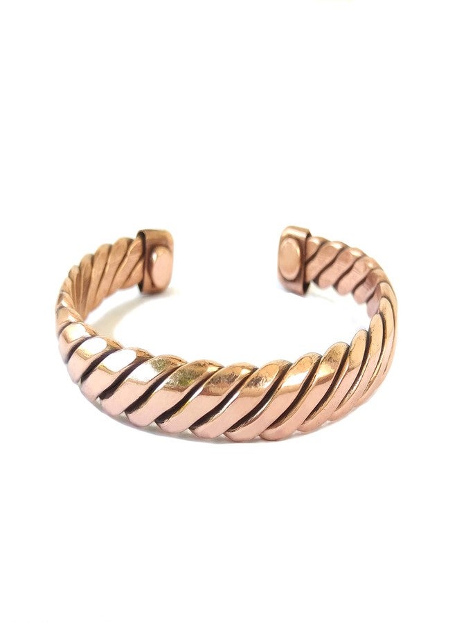 SHINDE EXPORTS adjustable Pure Copper Bracelet for Men and Women Natural Handmade Cuff/Kada Bangle from India - Image 1