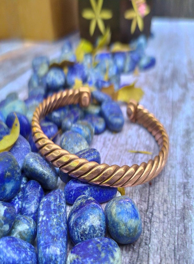 SHINDE EXPORTS adjustable Pure Copper Bracelet for Men and Women Natural Handmade Cuff/Kada Bangle from India - Image 2