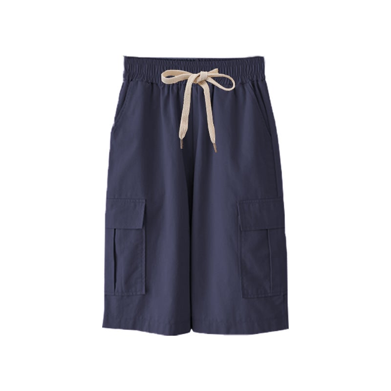 Women'S Summer Thin High Waist Wide Leg 300Kg Casual Pants Straight Plus Size Elastic Waist Overalls Pants - Image 1