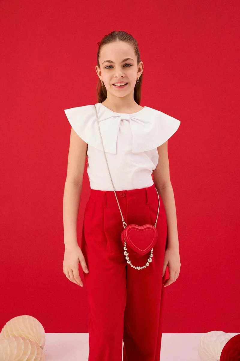 ديفاكتو Girl Regular Fit Short Sleeve Blouse