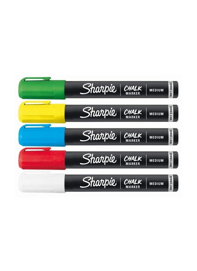 Sharpie Chalk Markers Wet Erase Markers Assorted Colors 5 Count  - Image 3