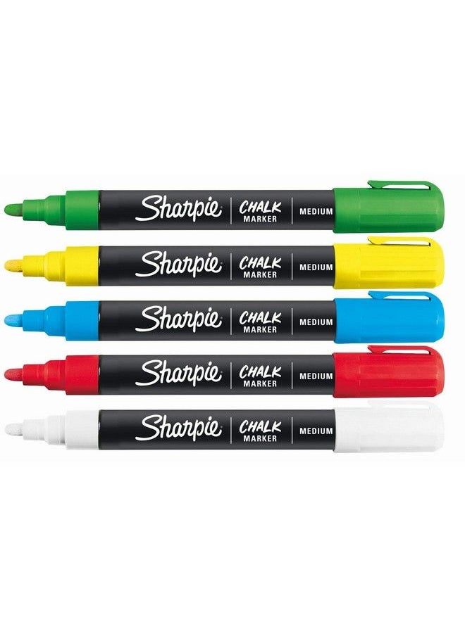 Sharpie Chalk Markers Wet Erase Markers Assorted Colors 5 Count  - Image 4