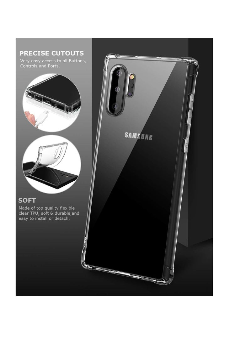 Generic - Samsung Galaxy Note 10 Plus + Case Cover Protective Shock Absorption Bumper soft Transparent for Plus/Note Pro - Image 1