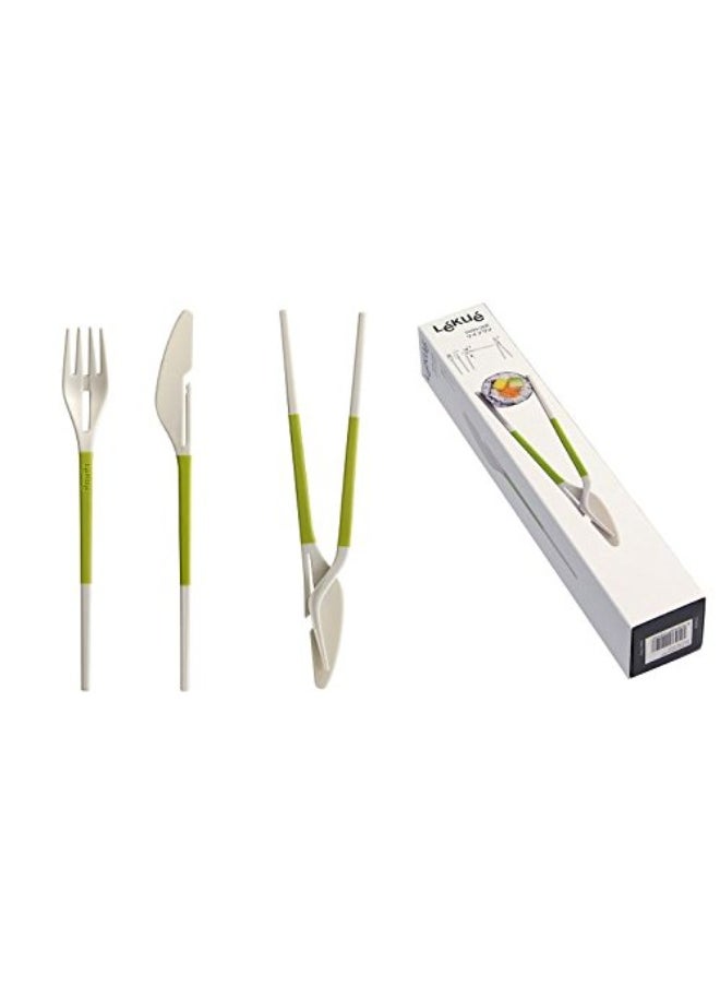 Generic Twin One Utensil Set, Green  - Image 2