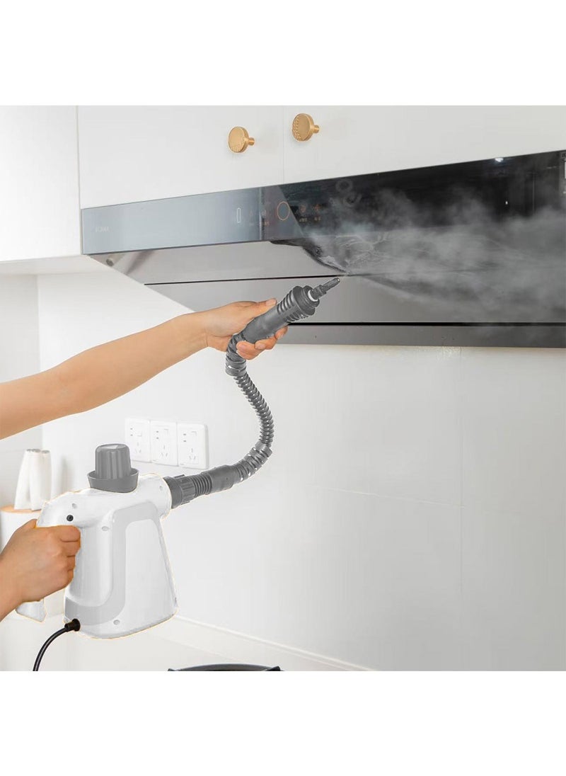 Handheld Steam Cleaner, 1000W Steamer for Cleaning, Multipurpose Portable Steam Cleaners for Home Use with Safety Lock and 9 Accessory Kit to Remove Grime, Grease and More, Save Time and Effort