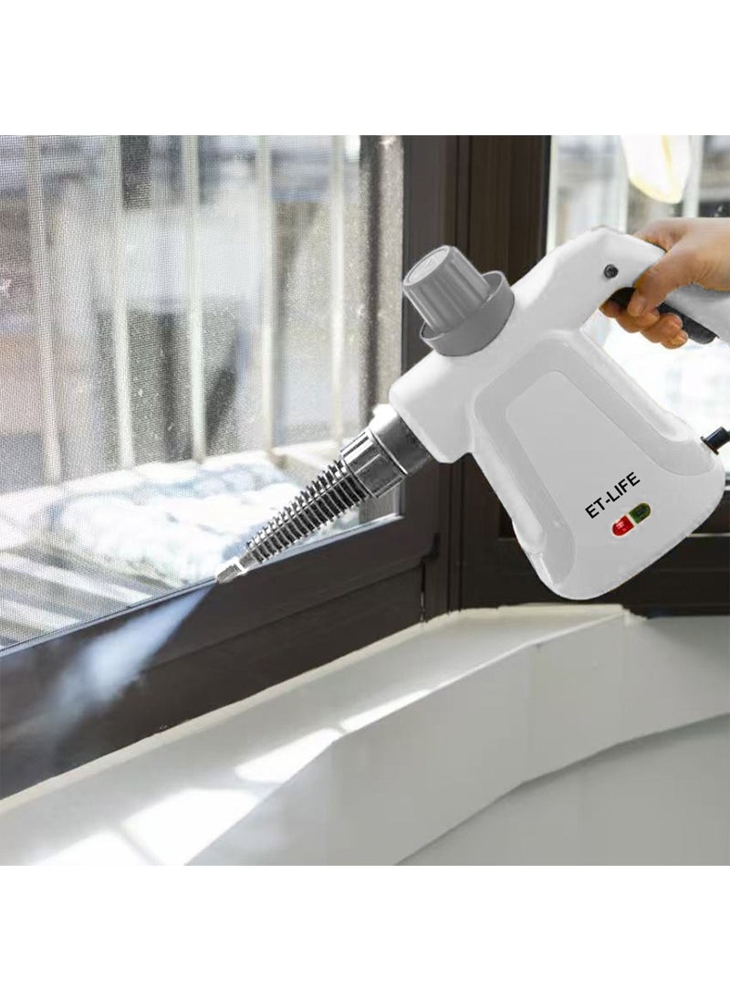 Handheld Steam Cleaner, 1000W Steamer for Cleaning, Multipurpose Portable Steam Cleaners for Home Use with Safety Lock and 9 Accessory Kit to Remove Grime, Grease and More, Save Time and Effort