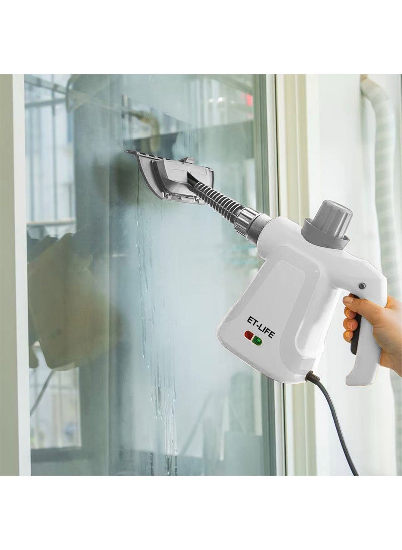 Handheld Steam Cleaner, 1000W Steamer for Cleaning, Multipurpose Portable Steam Cleaners for Home Use with Safety Lock and 9 Accessory Kit to Remove Grime, Grease and More, Save Time and Effort