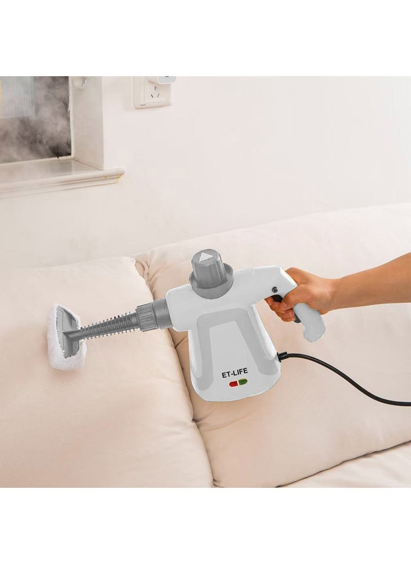 Handheld Steam Cleaner, 1000W Steamer for Cleaning, Multipurpose Portable Steam Cleaners for Home Use with Safety Lock and 9 Accessory Kit to Remove Grime, Grease and More, Save Time and Effort