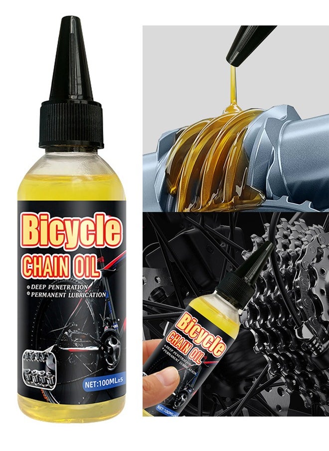 WILLIAM WEIR 100ml All Purpose Bicycle Chain Oil Bike Bearing Chain Hub Lubricants Repair Lube Rust Prevention Also Works for Mechanic Tools Sewing Machine Automotive Accessories Home Appliances  - Image 1