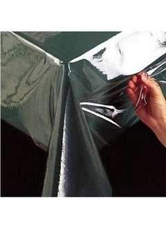 Kuber Industries Kuber Industries PVC Center Table cover|Exclusive Table Cloth|Table Sheet For dining, Party, Events|Waterproof Protector|Indoor And Outdoor Use "60x40" (Transparent)  - Image 2
