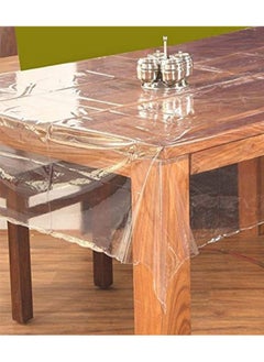 Kuber Industries Kuber Industries PVC Center Table cover|Exclusive Table Cloth|Table Sheet For dining, Party, Events|Waterproof Protector|Indoor And Outdoor Use "60x40" (Transparent)  - Image 1