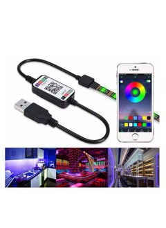 Smart LED Strip Light Controller, USB Powered, App Control, Sound Activated Colour Changing, RGB LED Strip