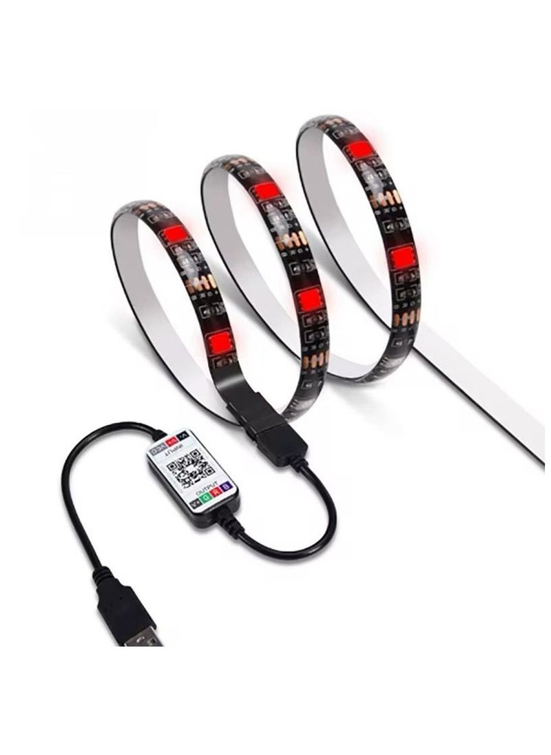 Generic - Smart LED Strip Light Controller, USB Powered, App Control, Sound Activated Colour Changing, RGB LED Strip - Image 1