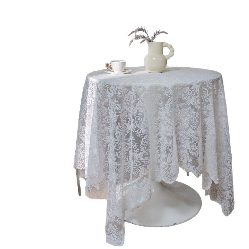 French Style Lace Tablecloth - Rectangular, Polyester, Multiple Colors and Sizes - Image 5