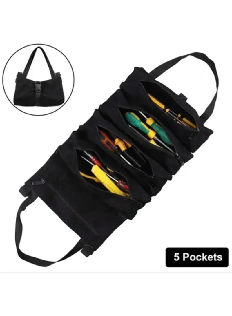 GGOOT Multi-Purpose Tool Bag Professional Multi Pocket Hardware Tools Pouch Roll UP Portable Small Tools Organizer Bag  - Image 2