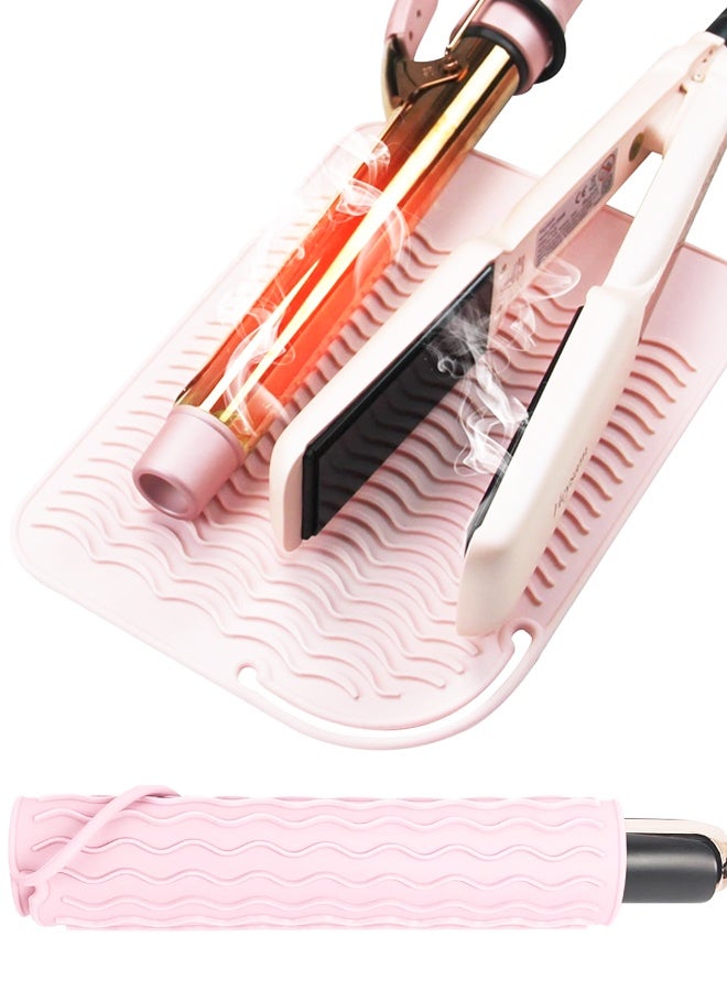 Large Silicone Heat Resistant Mat, Portable Pad for Hair Styling Hot Tools - Image 1