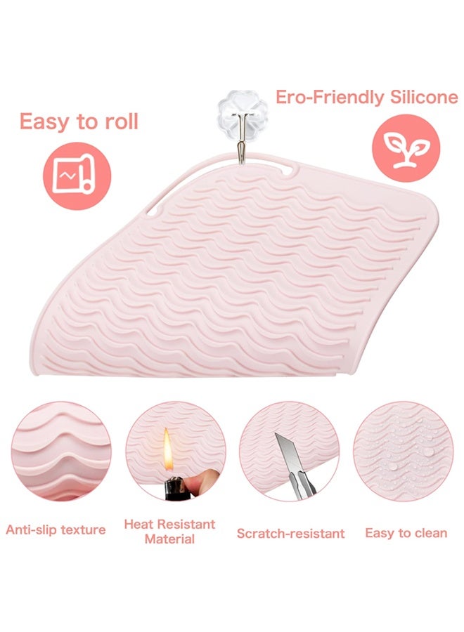 Large Silicone Heat Resistant Mat, Portable Pad for Hair Styling Hot Tools - Image 3