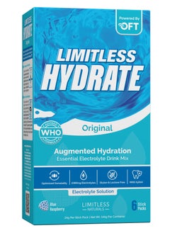 LIMITLESS Limitless Hydrate Original blue rasberry 6 stick pack  - Image 1