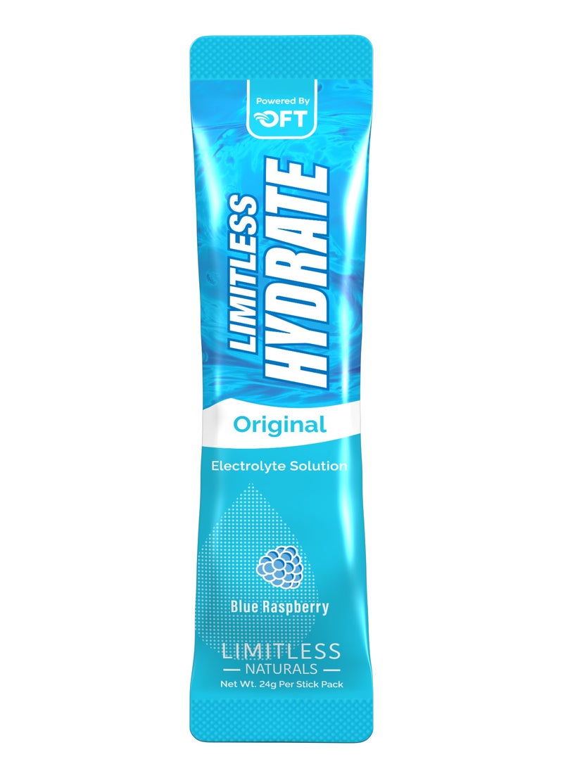 LIMITLESS - Limitless Hydrate Original blue rasberry 6 stick pack - Image 1