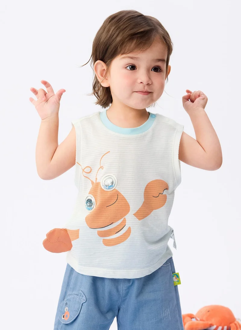 Balabala Baby Boy Wide shoulder sleeveless shirt
