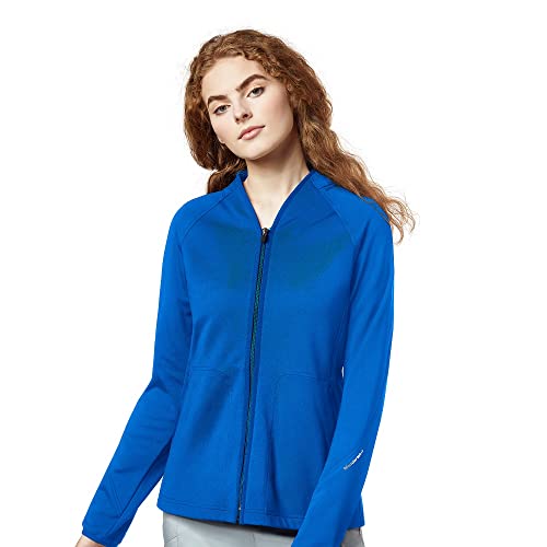 WINK Layers Women's Fleece Full Zip Jacket, Royal, XL - Image 4