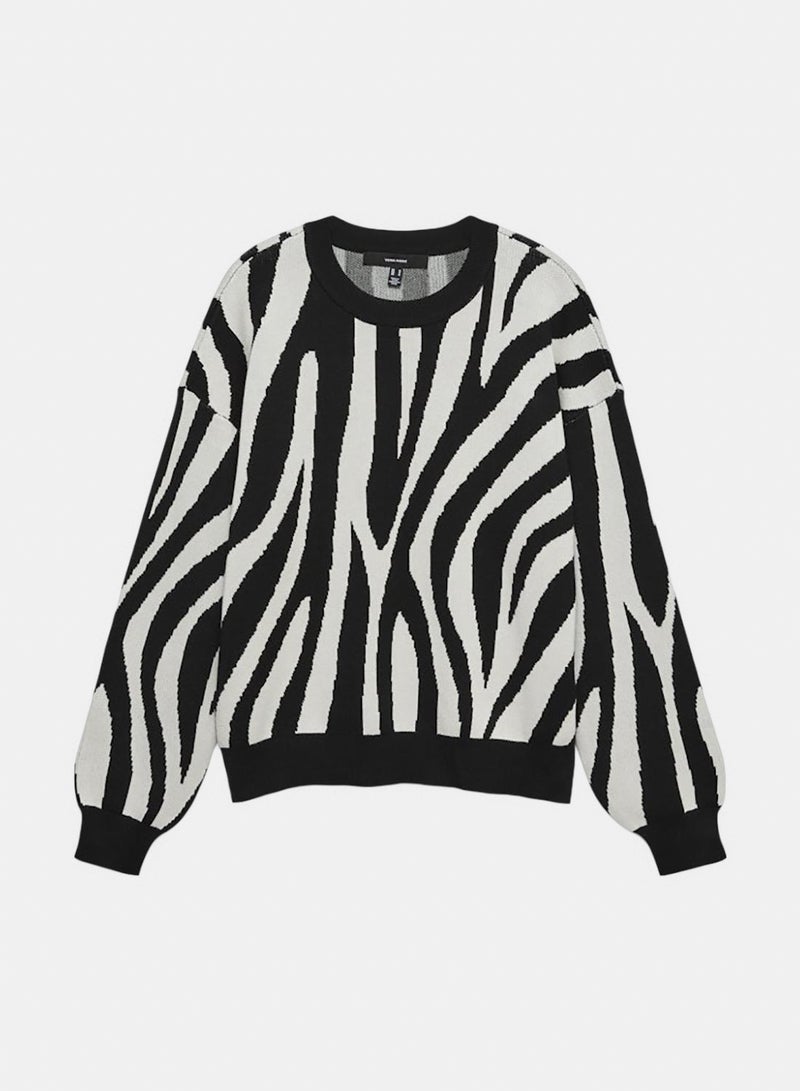 VERO MODA Vmsiljeanimal Ls O-Nck Pullover Ga Noos - Image 1