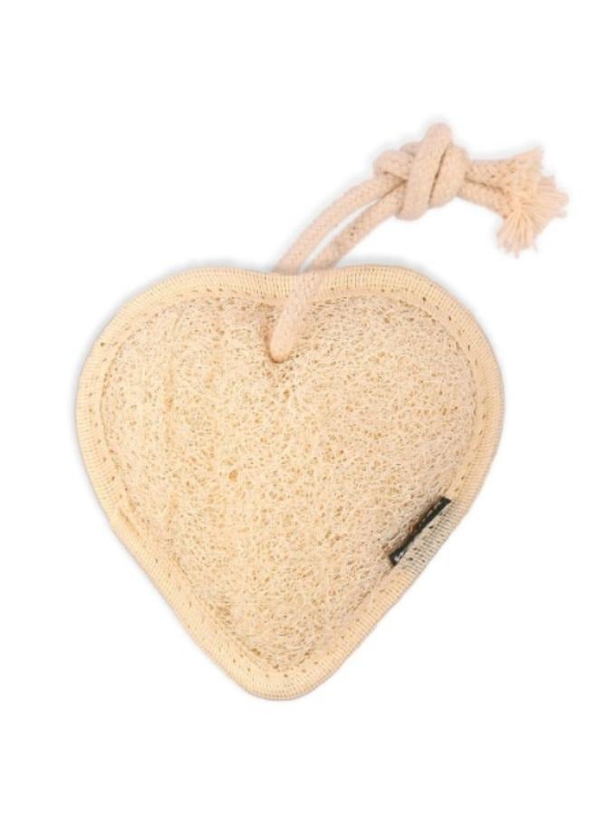 Waritex A natural bath loofah for a sophisticated massage in the shape of a heart. - Image 4
