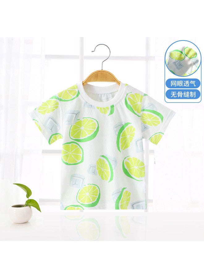 Bornbay summer Short Sleeve Casual Base Layer Cute Kids' T-shirt Mesh T-shirt - Image 2