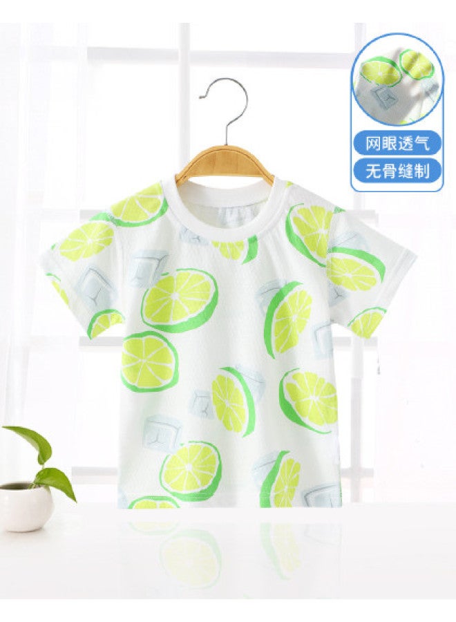 Bornbay summer Short Sleeve Casual Base Layer Cute Kids' T-shirt Mesh T-shirt - Image 1