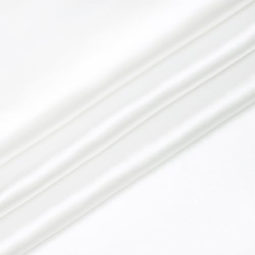 MLMW White Shawl Wraps for Women Evening Dresses Formal Satin Shawl Wraps Dressy Extra Long for Spring Wedding Party Bridesmaid Bridal Shower Baby Shower - Image 3