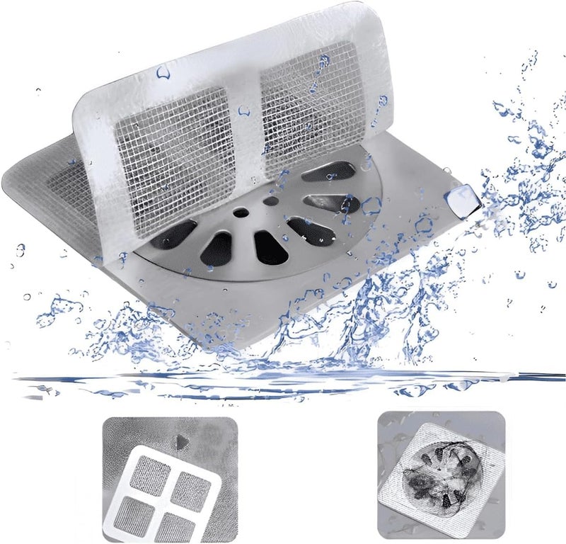 KDA BEST IS HERE KDA Disposable Shower Drain Cover Hair Catcher Bathroom Laundry Bathtub Kitchen Sink Strainer Mesh Stickers 30 - Image 2