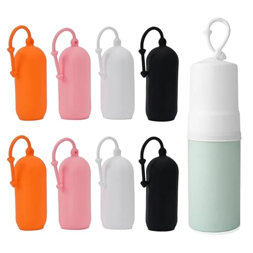 INOVERA (LABEL) 8 Pieces Travel Bottle Covers - Leak Proof Bottles Sleeves - Reusable Elastic Cover for Toiletry, Shampoo & Lotion Containers (Multicolor) - Image 1