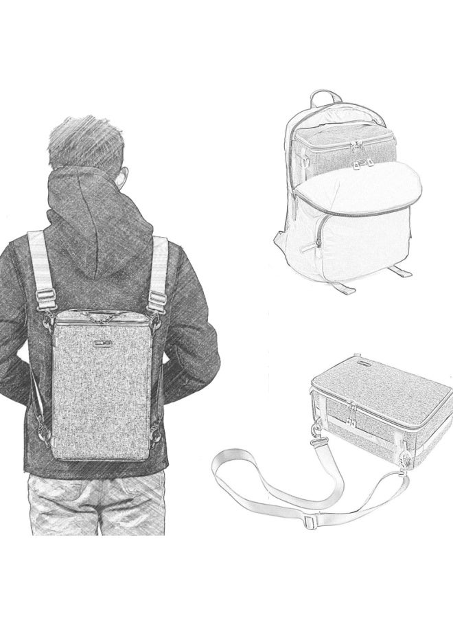 Statin Saiten Bd1dx Dslr Camera Bag , Safe And Pressure-resistant, Double Compartment, Camera Inner Bag, Can Be Carried On Shoulder, 1dx/d5/5d With Handle - Image 3