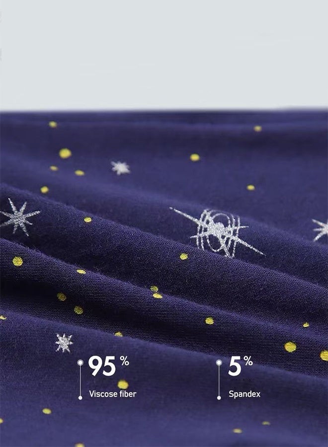 Set of 4 Men's 95% Cotton Shorts Breathable Soft Underwear Summer High Stretch Seamless Underwear - Image 4