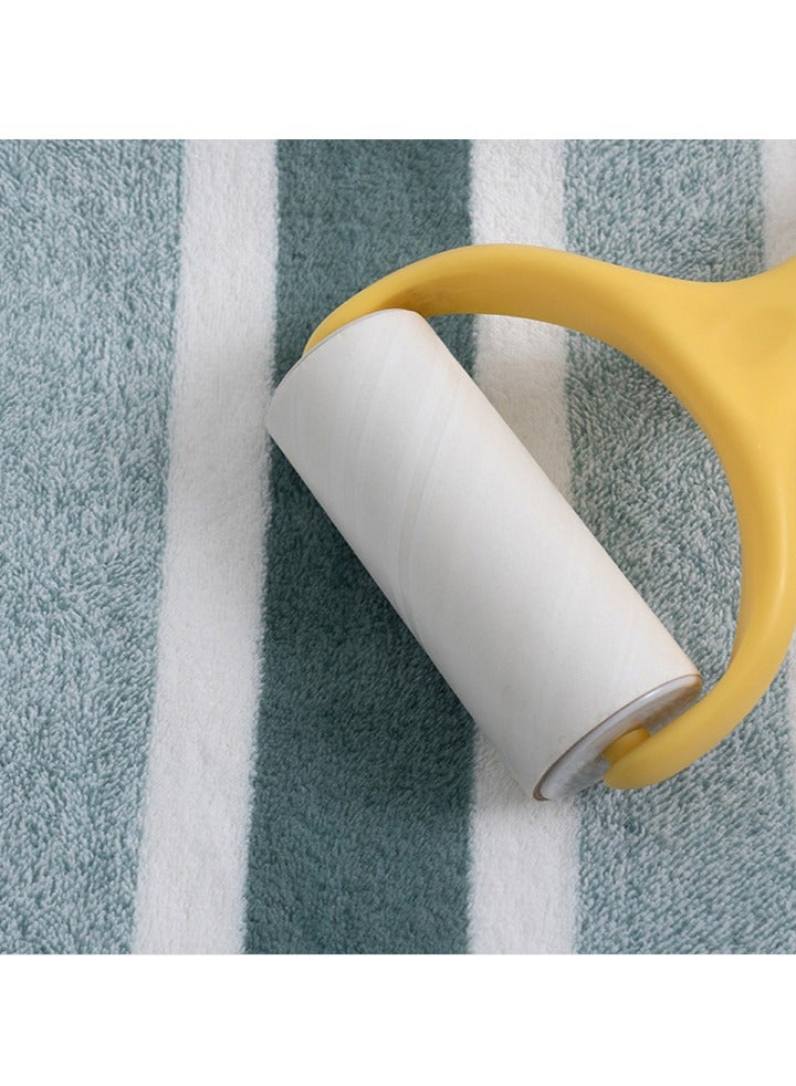 Bukela 3pcs Soft Absorbent Wide Stripe Bath Towel, Non-Shedding Thickened Towel, Shower Towel Suitable For Bathroom, 1*70x140cm Bath Towel, 2*35x75cm Face Towel- Light Green - Image 3