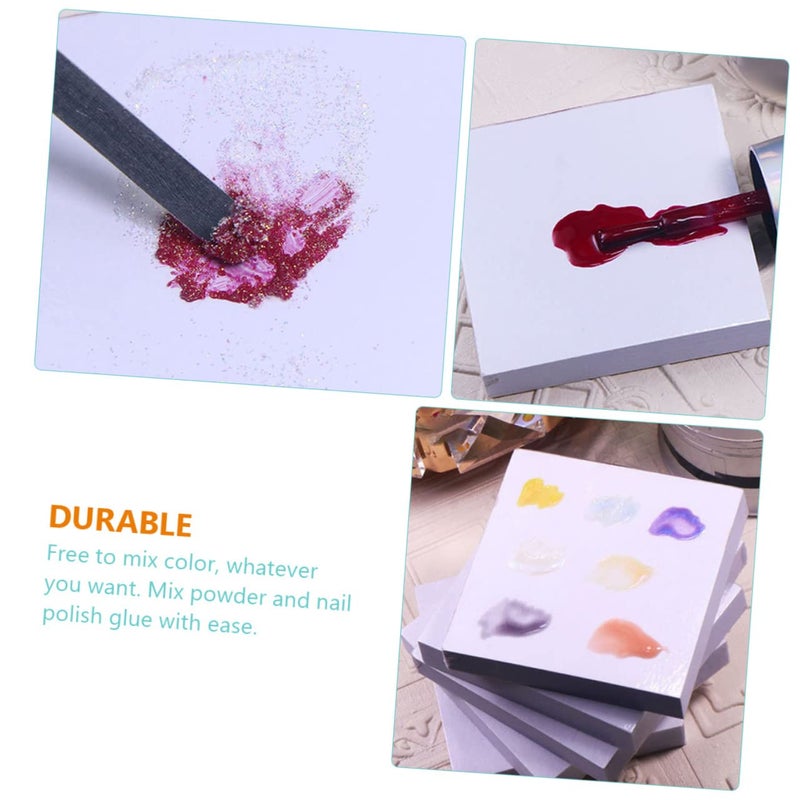 Professional Nail Art Mixing Palette 100 Pcs Odorless Tear Resistant Paper Trays Size 5 10X5 10X0 10CM For Home And Salon - Image 5