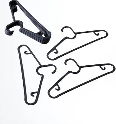 MiniHome Ikea Model Black Plastic Clothes Hanger 10 Pieces