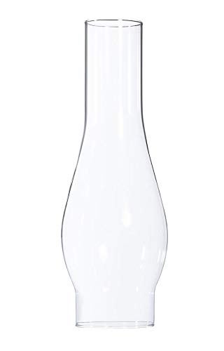 B&P Lamp BP Lamp 2 58 Inch by 10 Inch Clear Glass Lamp Chimney for Rayo  Central Draft Burners on Vintage and Antique Style Globes 