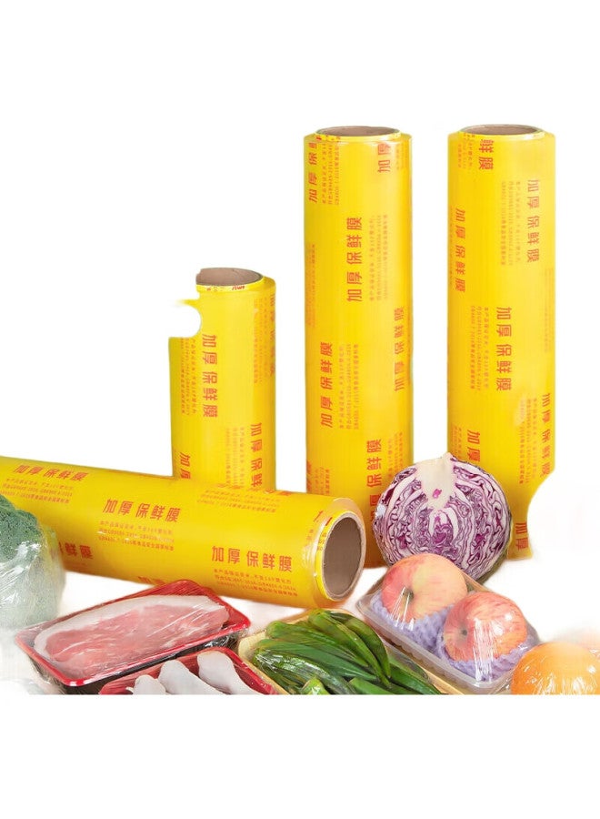 Yata Wutian Cling Film, Extra Large Roll, 60Cm X 400M, For Fresh Food, Supermarket, Restaurant, Kitchen, Pvc Wrapping Film, Disposable - Image 1