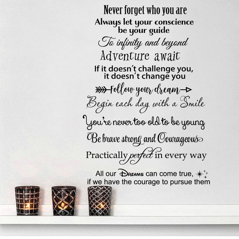 BATTOO Stairway Decals Die Cut Inspirational Quotes Vinyl Wall Sticker for Stairs Staircase Decor Set 11 Family Decor Home Art Housewarming Gift up to 28" Wide and 4" Tall - Image 2